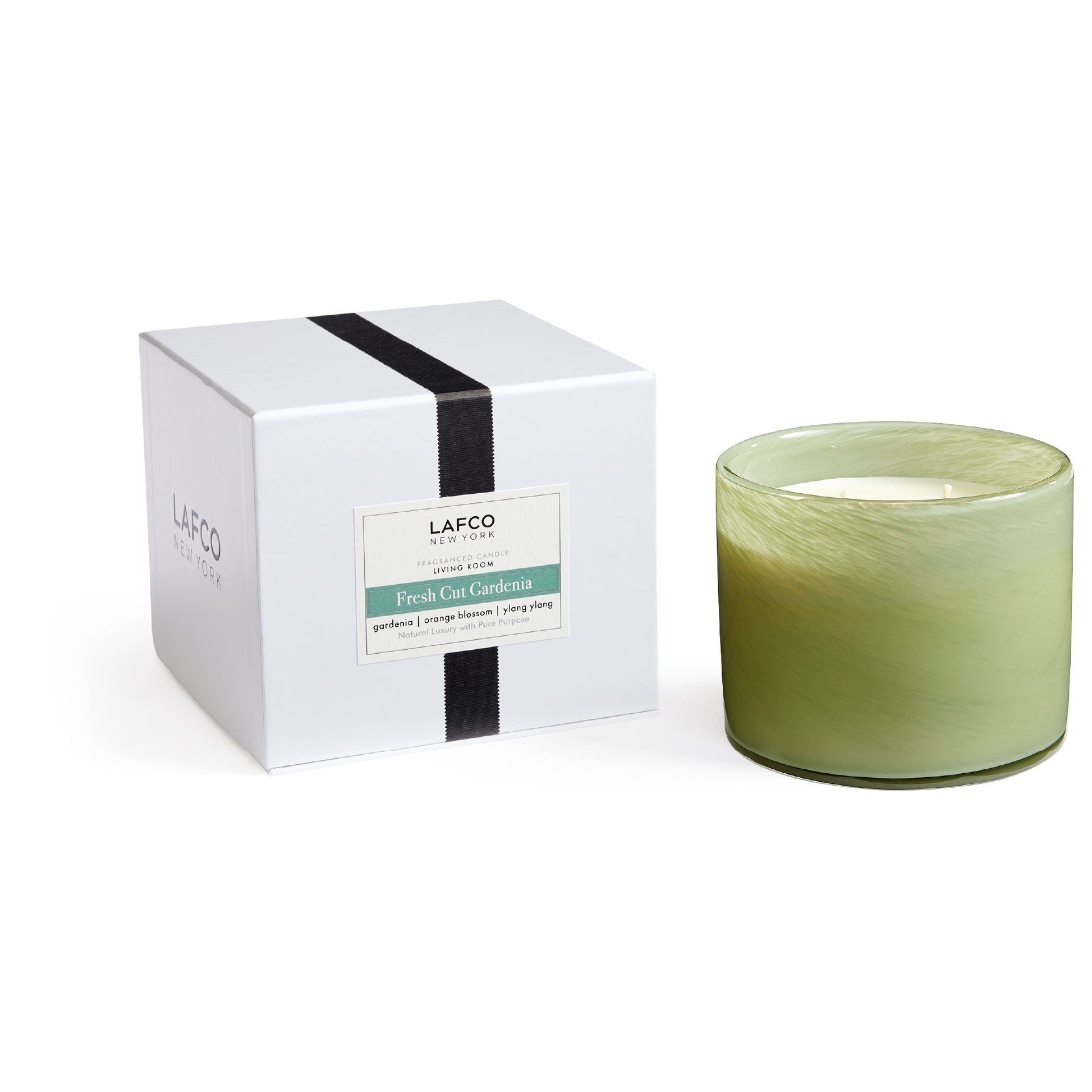 Lafco Fresh Cut Gardenia Candle variant: 30 oz (3-Wick) main image