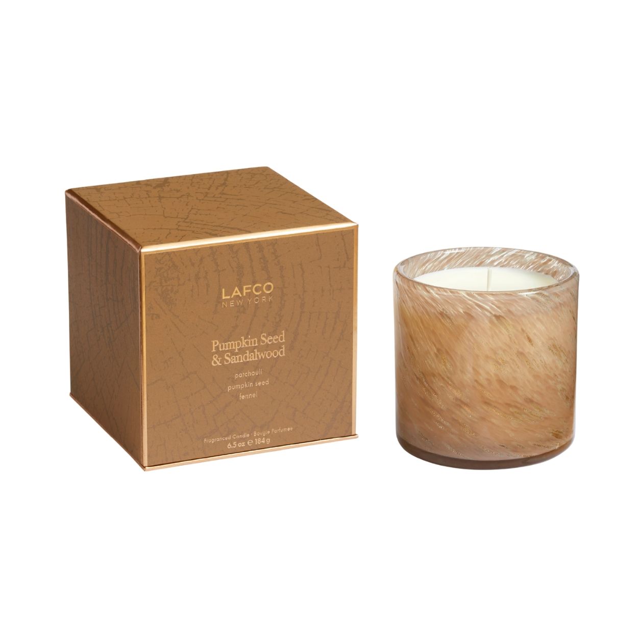 Lafco Pumpkin Seed & Sandalwood Candle variant: 6.5 oz (Classic) main image
